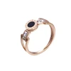 15120 Xuping fancy design jewelry circle shaped roman numerals style rose gold finger ring for girls