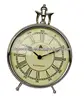 Table showpiece Metal clock for your decor - Rare Aluminium handicraft gift