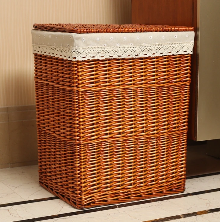 wicker clothes hamper