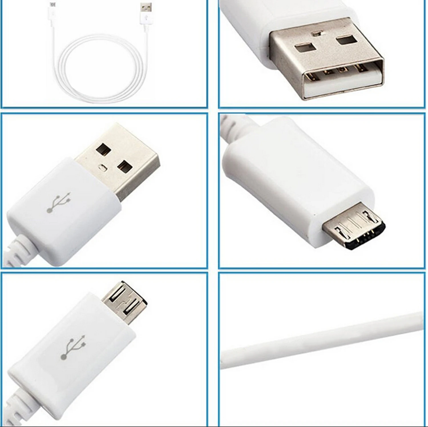 Micro usb cable Mobile phone charger fast usb data line 2A for samsung type-c cable