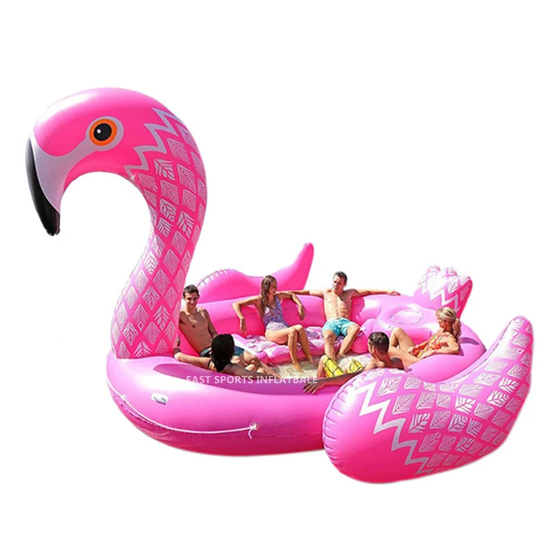 

In stock! Free shipping cheap water toys inflatable flamingo unicorn pool float island for sale, Pink or white