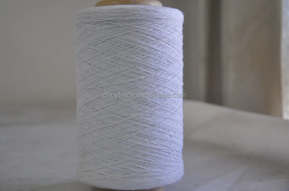 
factory producing regenerated cotton polyester bleach white 12/1 sock yarn 