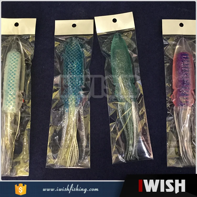 Trolling 9 Inch With Plastic Tube In Squid Fishing Handmade Northern