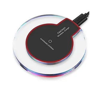 2018 promotion gift quick charging round fast shipping wireless charge For all smart phones