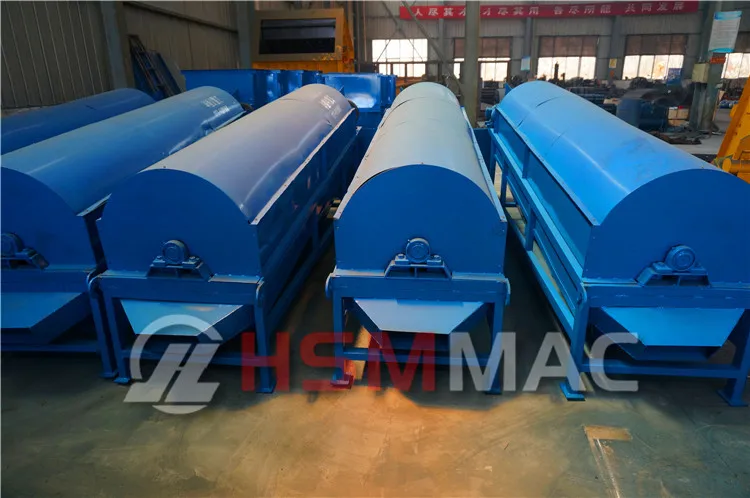 HSM High Capacity Rotary Trommel Compost Sifter For Carbon Production Lines Coal Ash