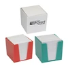 Free samples Novelty gift table office supplies handy compact solid plastic case cube square brick memo card notepaper holder