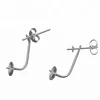 S925 sterling silver Stud Earrings Post And Stopper Back Set Jewelry Findings Accessories ear clips