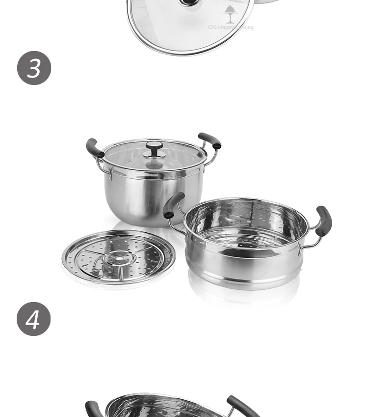 China Most Popular Low Price Stainless Steel Steamer Pot Commercial Gas ...