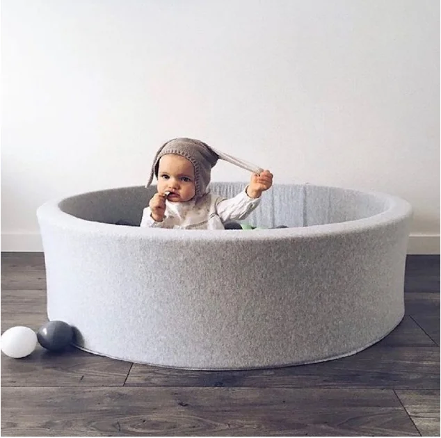 

China's Cheapest Ocean Ball Pool Children indoor game dry pool Play toys for Kids, Gray