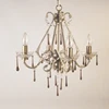 Modern Wedding Decoration Acrylic Crystal Multi 4 Arms Fancy Marie Pendant Chandelier Lighting