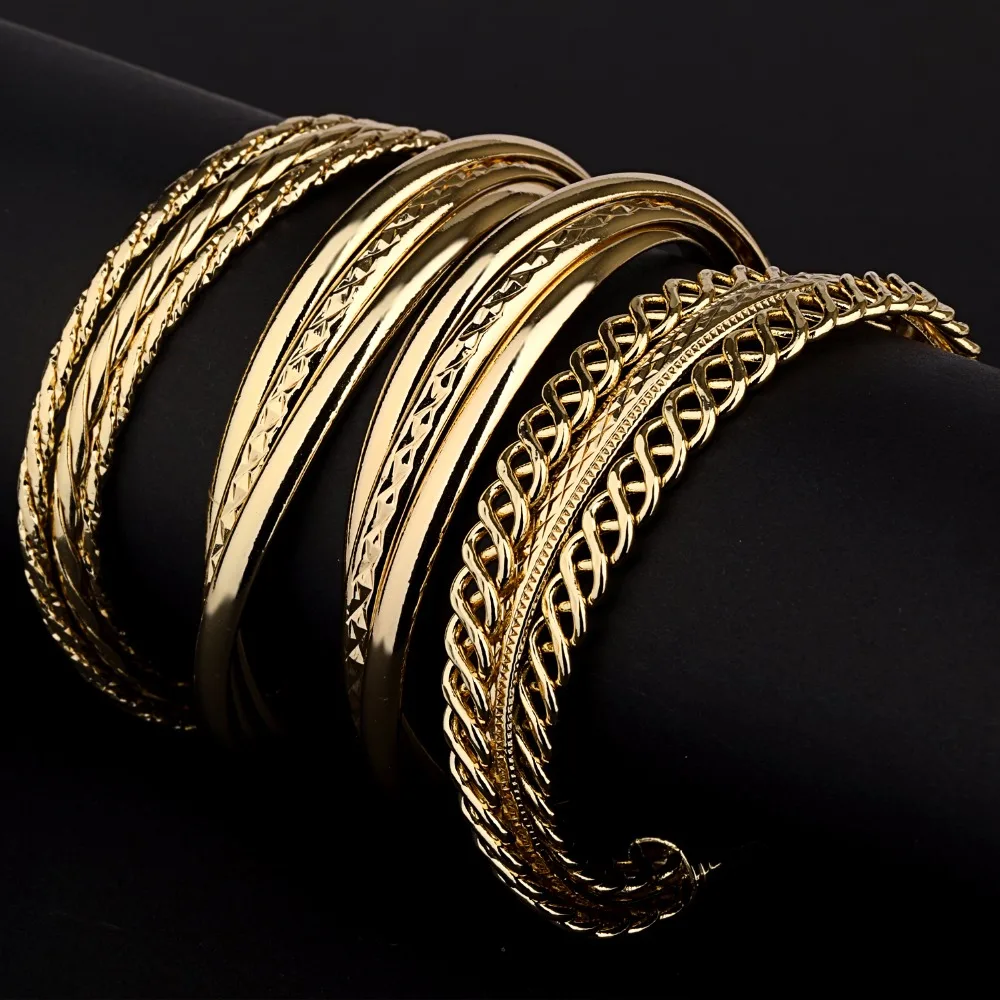 

Engraved gold plated indian bangles design, 18k gold