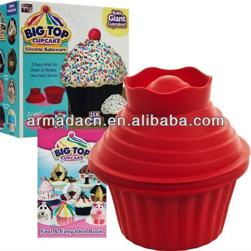 High Quality Silicone Giant Cupcake Maker Baking tools Bake Resistant Mould,Heat 