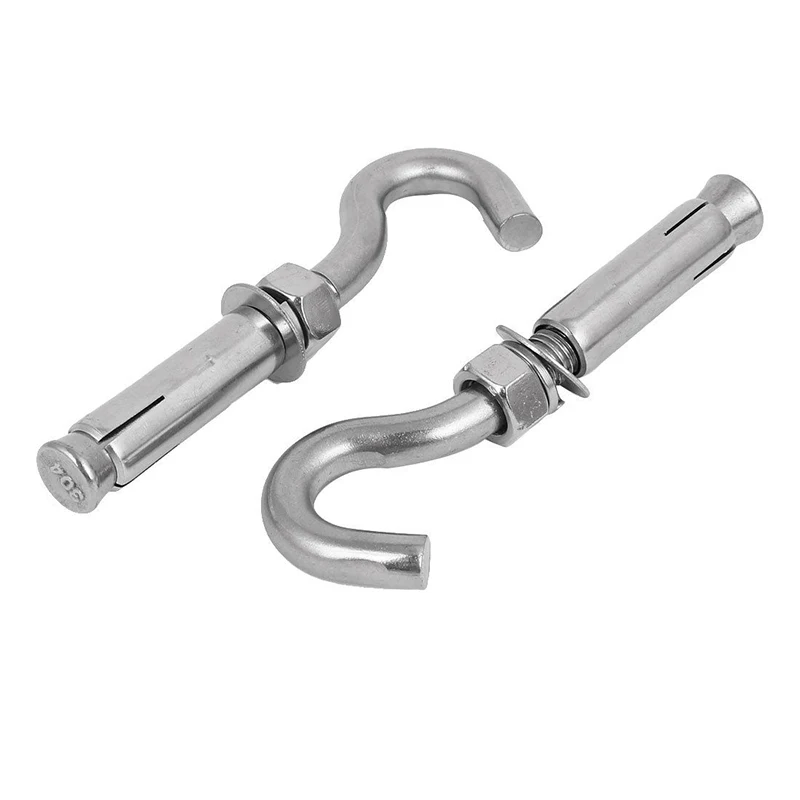 Ss304 Sleeve Anchors With Open Hook Buy High Quality Steel Sleeve Anchors With C Hook,Sleeve