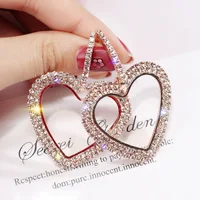 

Hot selling wedding cc heart stud earrings crystal heart earrings