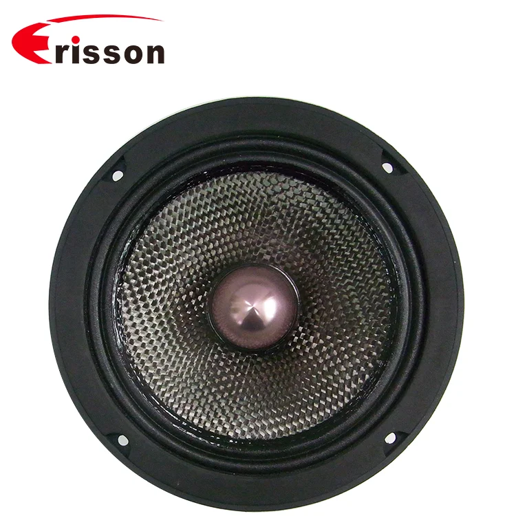 High End Oem 6.5'' 100w Car Woofer Speaker With Bullet Carbon Fiber