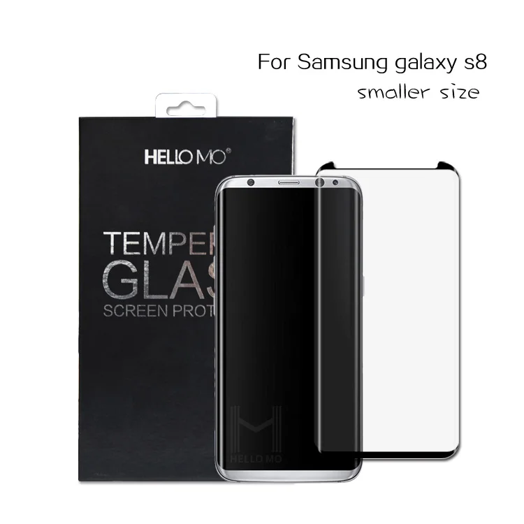 

Smaller size 3D tempered glass s8 screen protector for mobile phone Galaxy S8