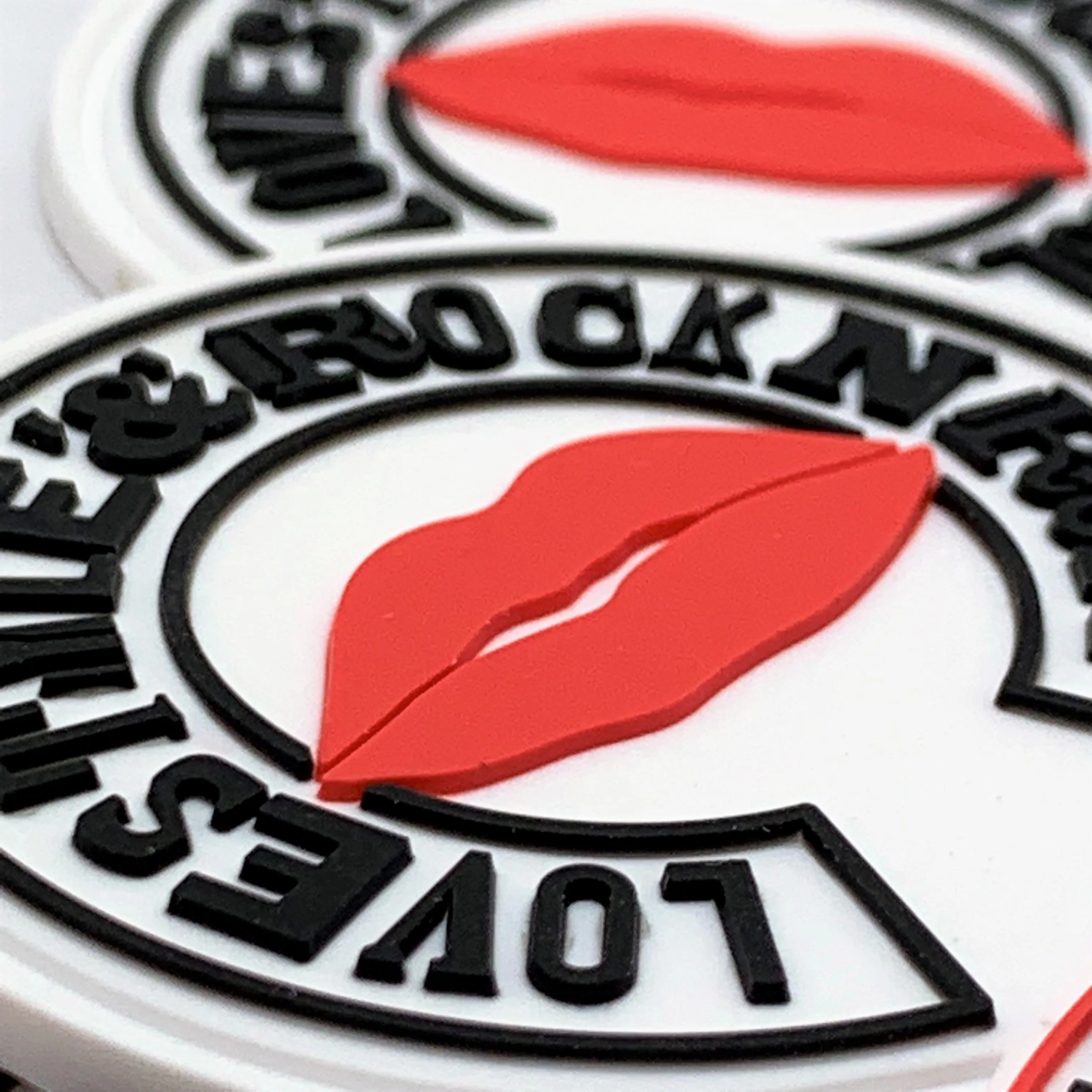 Sew On Embossed Custom Soft Plastic Silicone Rubber Label Custom 3d Pvc