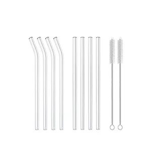 Image of Borosilicate Glass Straw For Bar Home Made Juice