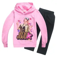 

JOJO SIWA children suit girls spring autumn long sleeve hoodie jacket and pants set kids 2 pieces outfit sets