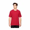 buyer in usa wholesale slim fit red tee custom t shirts with custom labels collar rib t shirt fabric 100% cotton
