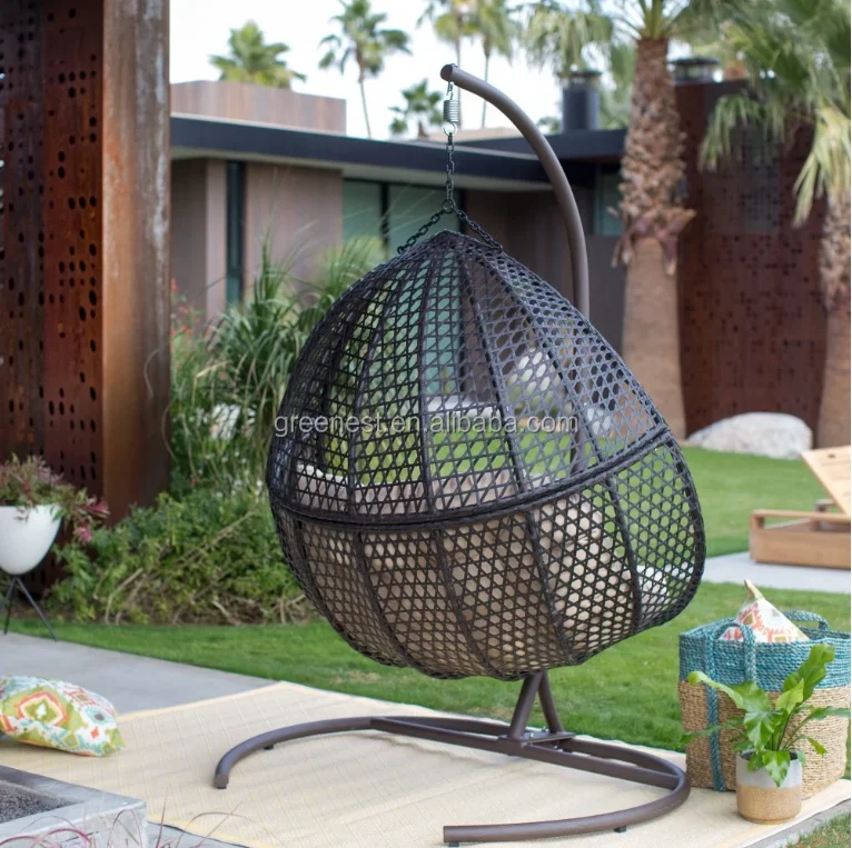 Best Selling Outdoor Rattan Patio Hanging Double Egg Chair - Buy Cheap