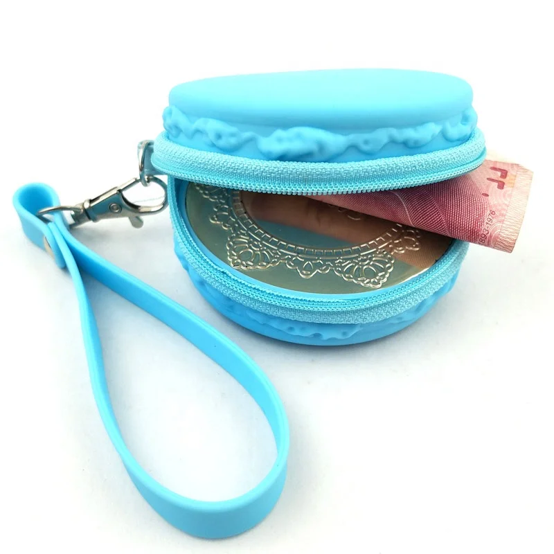 

Fashional Custom Jelly Color Silicone Round Zipper Coin Purse For Wholesale, Any pantone color