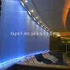Colorful decorative plastic fiber optic modern lighting curtain lighting led christmas curtain waterfall lights