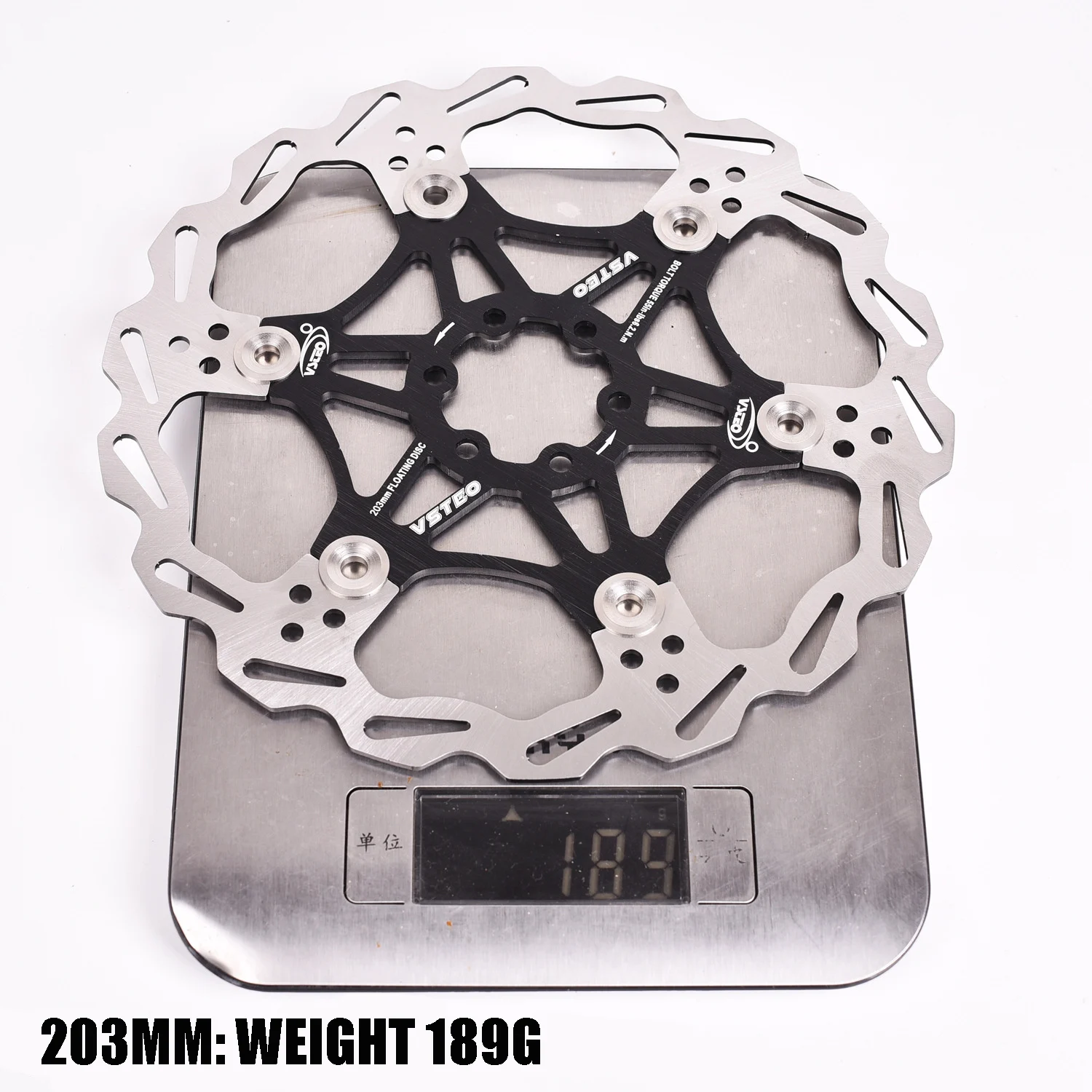 Mountain Bike Mtb Dh 6 Inch 160mm 180mm 203mm Float Floating Disc Brake Rotor Cycling Bicycle
