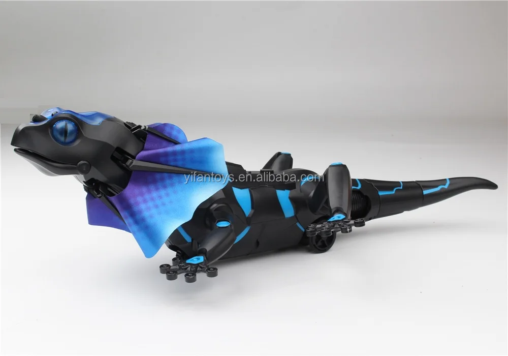 Remote Control Simulation Rc Lizard With Light Prank Induction Crawling