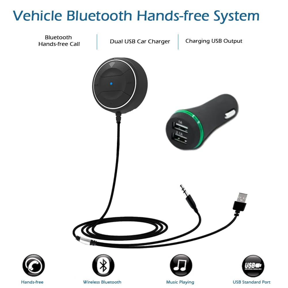 车载蓝牙接收器 蓝牙车载套件免提带双usb车载充电器 Buy 蓝牙车载蓝牙免提车载套件蓝牙车载免提音乐音频接收器 蓝牙接收器蓝牙无线免提车载 套件 蓝牙音乐接收器免提车载套件