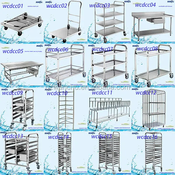 Stainless Steel Food Hospital Food Warmer Trolley Cart Factory/food Warmer