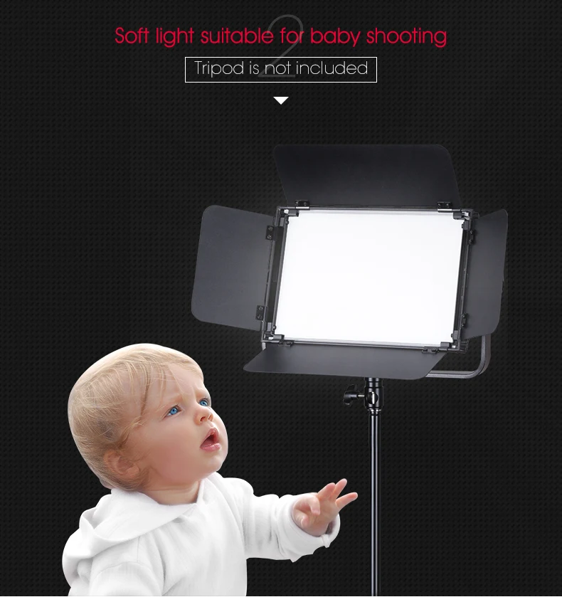 Guangdong Factory Tolifo Ra95 Alliumium Alloy High Quality 60w LED Soft Light Studio Photography Panel Light for Video