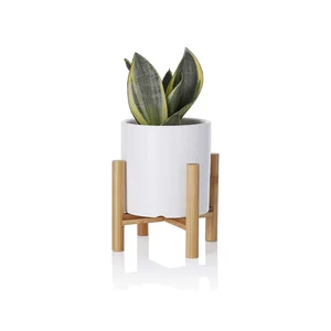 Image of Wholesale Modern Succulent Flower Ceramic Plant Pots with Stand