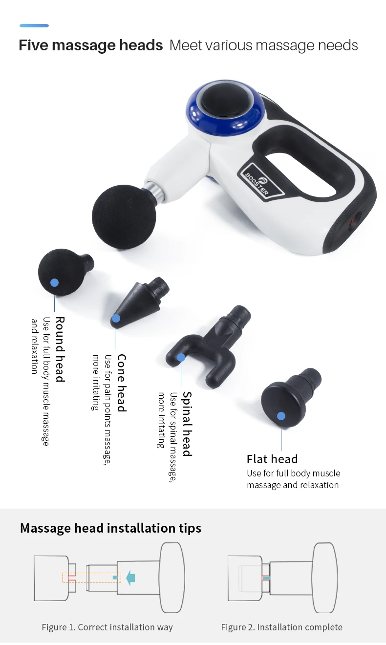 26V cordless massage gun Booster S Professional deep muscle relax gun massage