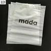 Cheap printed zipper garment shirt packaging PVC frosted slide holographic zip lock plastic bags with own logo