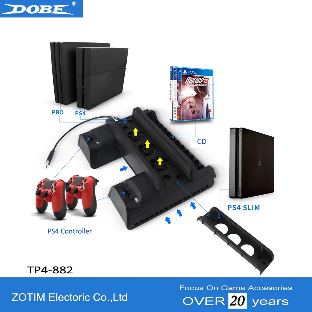 DOBE TP4-882 MULTI-FUNCTIONAL charging Stand for ps4 D