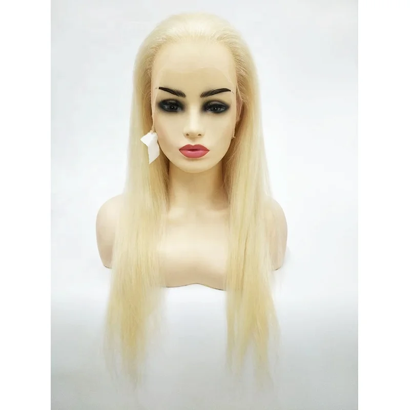 

the best quality 100% human virgin remy hair Brazilian 613 blonde full lace wig wholesale price hot sale