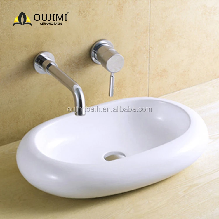 
Porcelain Classic Design Art Basin Hand Wash Basin White Kitchen Sinks 