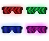 8 Modes Quick Flash Led Party Glasses USB charge Luminous Glasses Christmas Concert light Toys Party Decoration