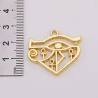 

Religious Egyptian Eye of Horus Hieroglyph Cross Charms for DIY Jewelry Making Necklace