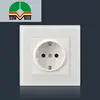 High Quality Mult Black Glass Color European Germany Style Electrical Wall Switch And Socket 220v