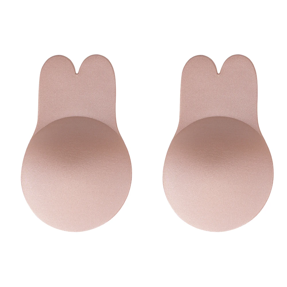 

Latest Rabbit Strapless Backless Bra Boobs Nipple Cover Sexy Ladies Nipple Pasties Sticky Nipple Cover, As pictures