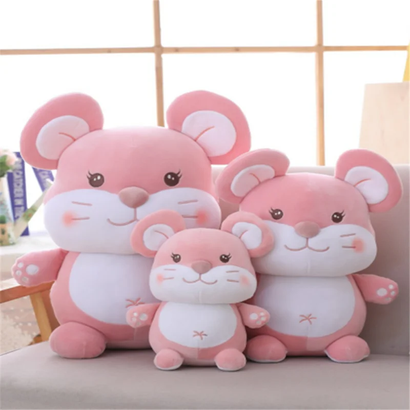 

Free shipping plush soft toy mouse animated cute fat plush toy mouse rat in stock, Mix