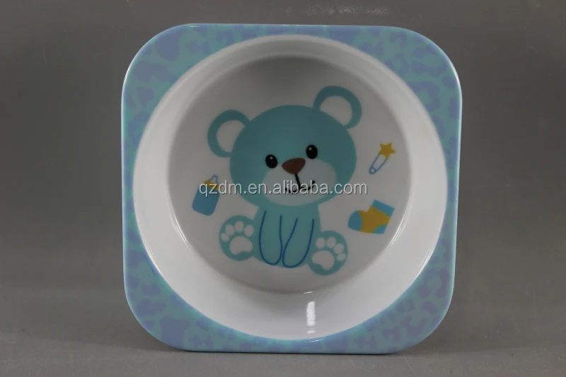 Kids Melamine Square Bowl Mealmine kid's Bolw