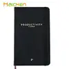 Customized PU Hardcover productivity planner With Foil Stamping for office supply