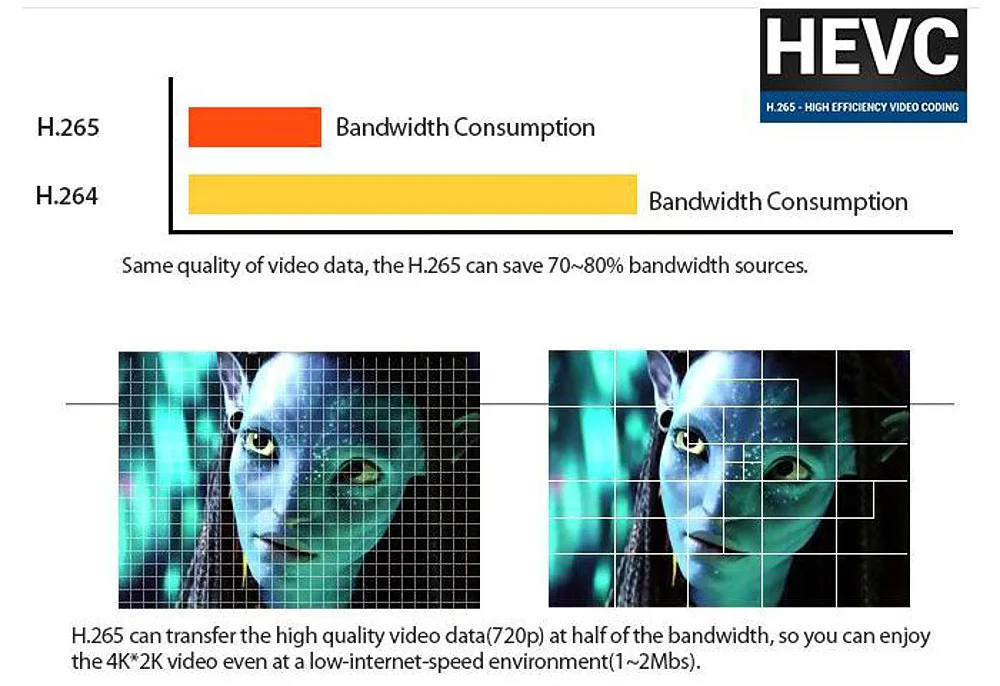 Расширение hevc. H264 vs h265. H.265. HEVC h265. H264 h265.