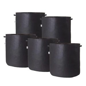 Image of 7 Gallon Planter Grow Bags Aeration Fabric Pots Garden Potato felt grow bags