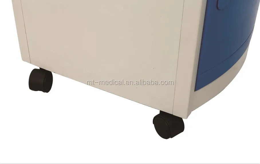 Hospital luxury medical table beside cabinet with wheels and drawers for patient use/beside locker