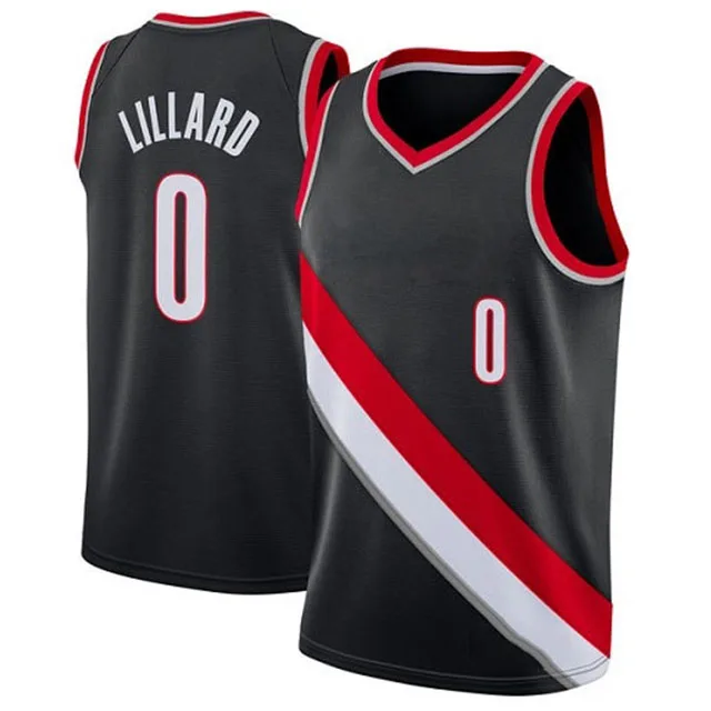 

Embroidery Logos 0 Damian Lillard 15 Kemba Walker customize basketball Jersey Uniform