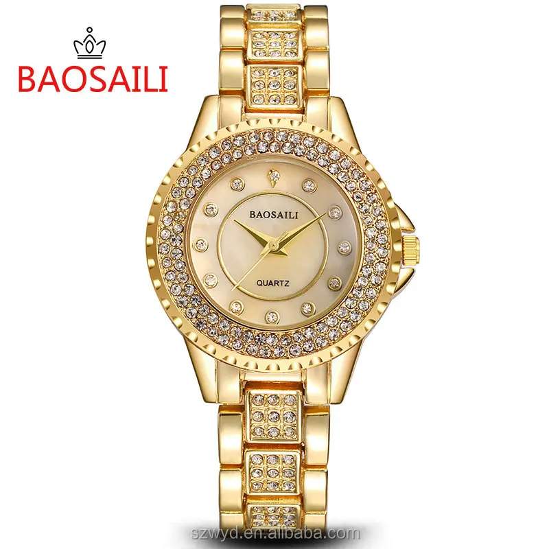 

Luxury Brand Women Female High Quality Japanese Movement Watches Fashion Rhinestone Quartz Analog Watches, N/a